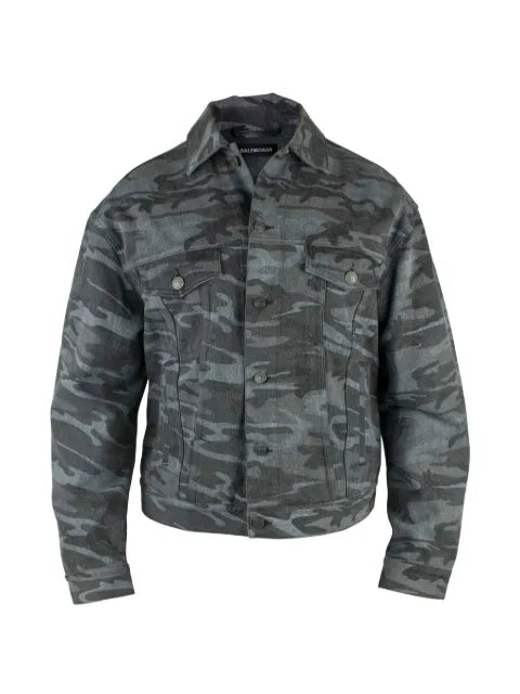 Balenciaga camouflage denim jacket