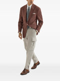 Brunello Cucinelli cashmere Prince of Wales Cavallo Tailor blazer